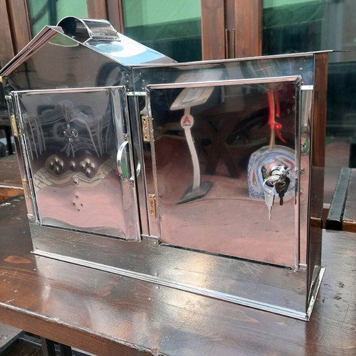 Stainless galvanized candle lantern new with lock