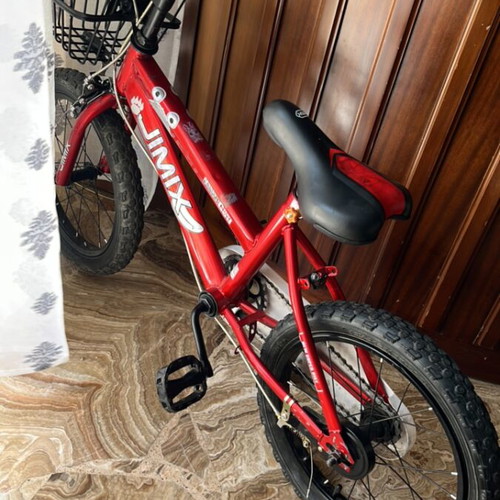 Jimix 16" children's bike used, red, needs repair