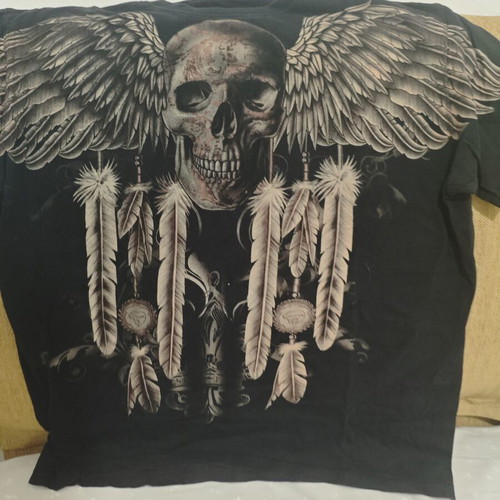 Metal skull T-shirt, medium, black