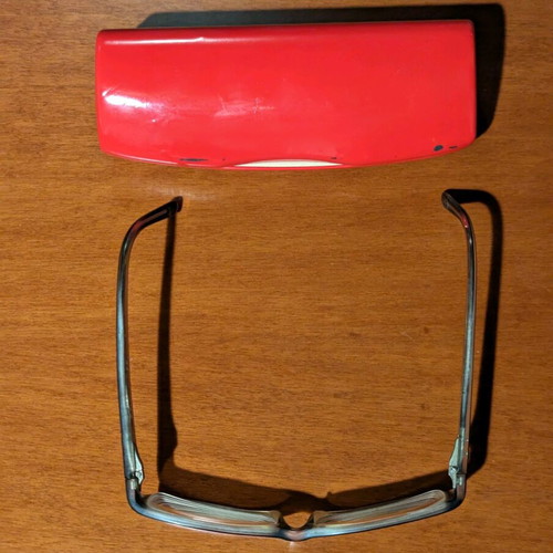 Ray Ban prescription glasses used with Miss Sixty case