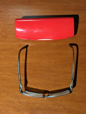 Ray Ban prescription glasses used with Miss Sixty case
