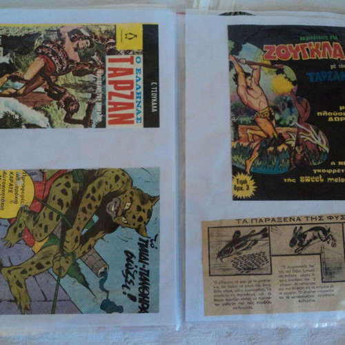 Tarzan collection of about 100 used illustrated clippings and stories