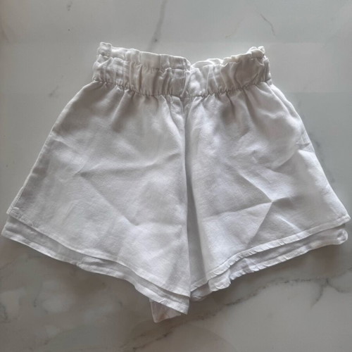 Linen bermuda shorts size S like new, white