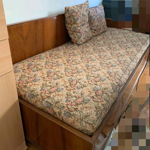 Divan bed with mattress and storage space like new