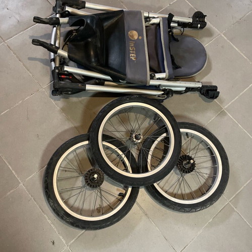 Instep 3-wheel aluminum stroller used for running