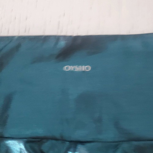 Women's shiny Oysho small leggings used green