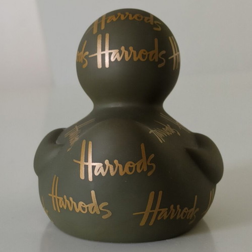Harrods Gold Logo Rubber Duck collectible, like new
