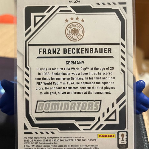 Donruss Road to World Cup 2025/26 Franz Beckenbauer Pitch Kings and Dominators card like new