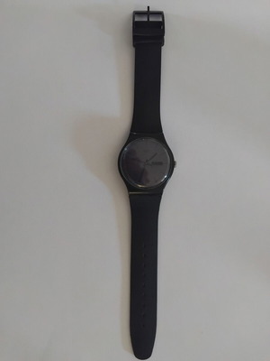 Swatch ρολόι χειρός unisex μεταχειρισμένο, all black