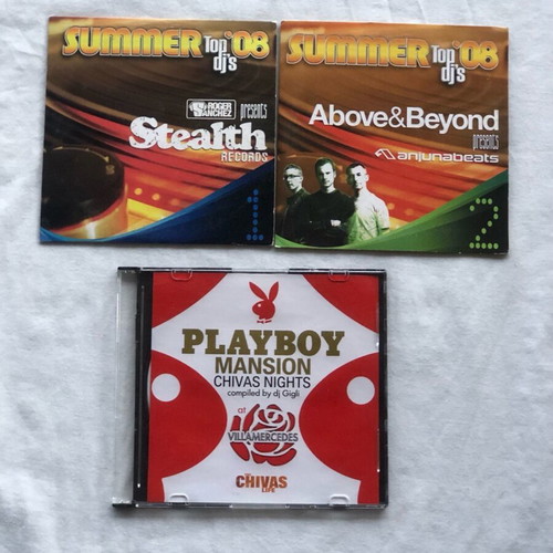 Summer Top dj’s ’08 Stealth Records, Anjunabeats and Playboy Mansion Chivas Night CDs used