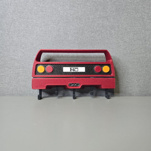 3D Printed Ferrari F40 Keychain Wall Mount like new