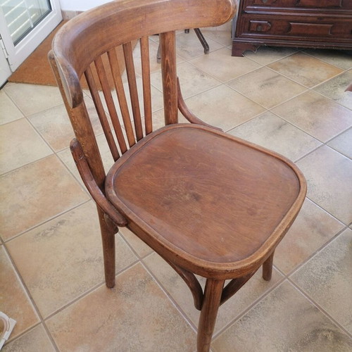 Thonet Style Wooden Cafe Chairs Set of 3 Used