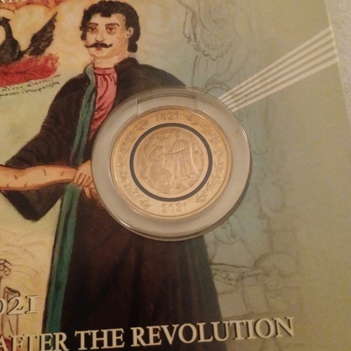 Collectible medal Greece 2021 200 years after the revolution new