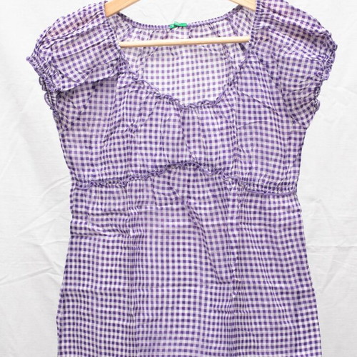 Benetton blouse used, summer short sleeve, size M