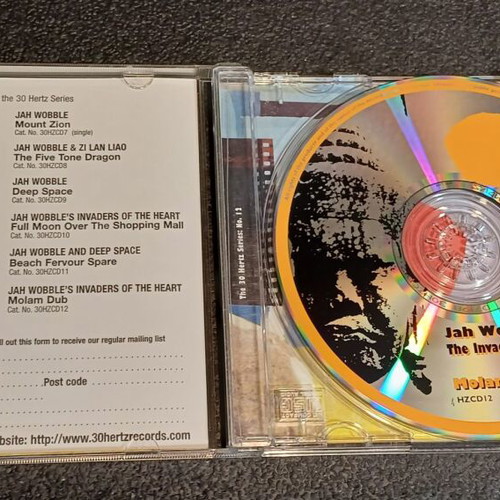 Jah Wobble & The Invaders Of The Heart Molam Dub CD like new, electronic music