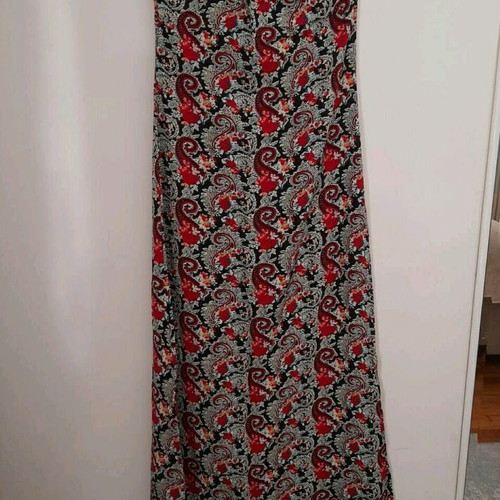 Emprime dress with neck tie and open back like new, size L