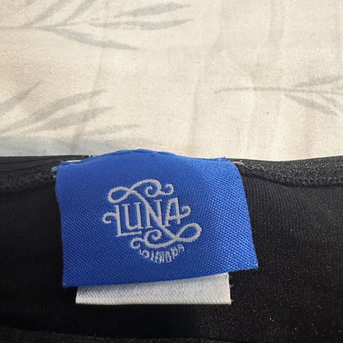 Luna Splendida black swimwear slip XL like new