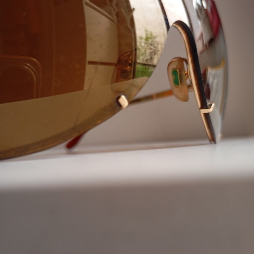 Versace vintage sunglasses unisex used, gold color