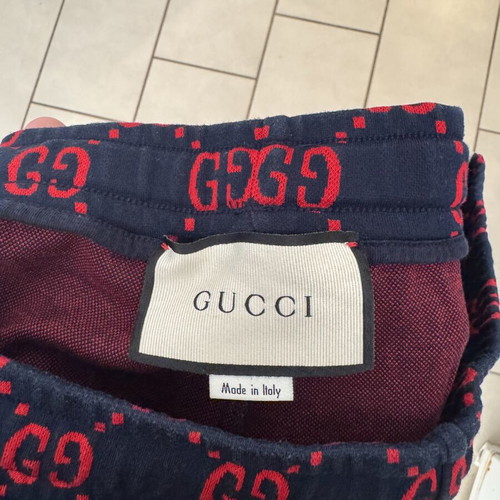 Gucci tracksuit pant XL black and red like new