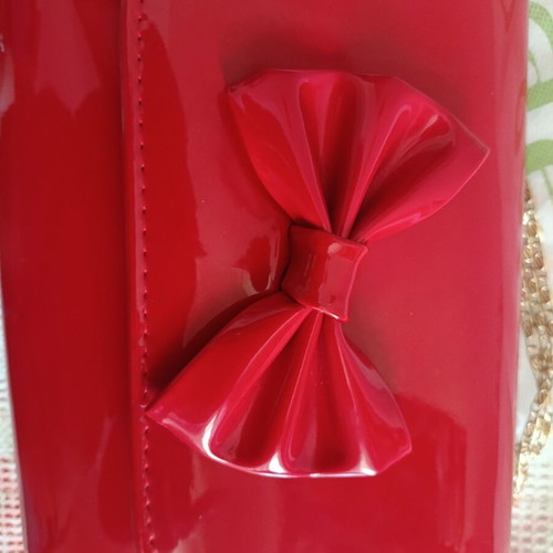 Verde red crossbody bag new with two straps