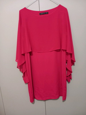 Coctail dress fuchsia Zara like new, size M