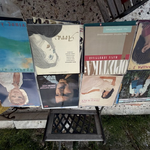 Vinyl records used, pack of 210 pieces