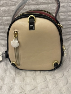 Cream Bear shoulder bag, beige