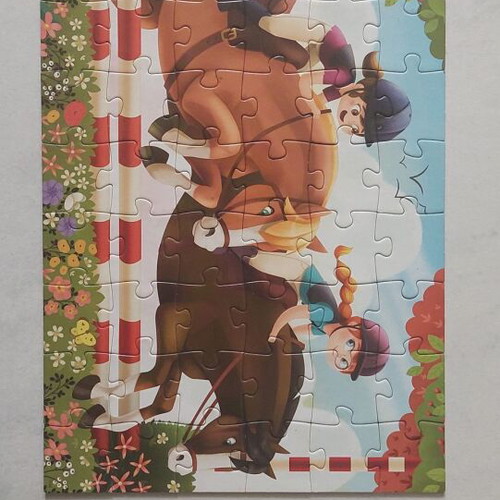 Educa puzzle 2x48 pieces with horses like new