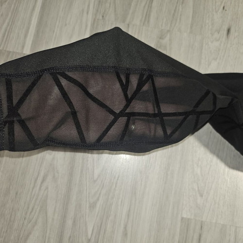 Women's leggings, unique, with transparency on the side M