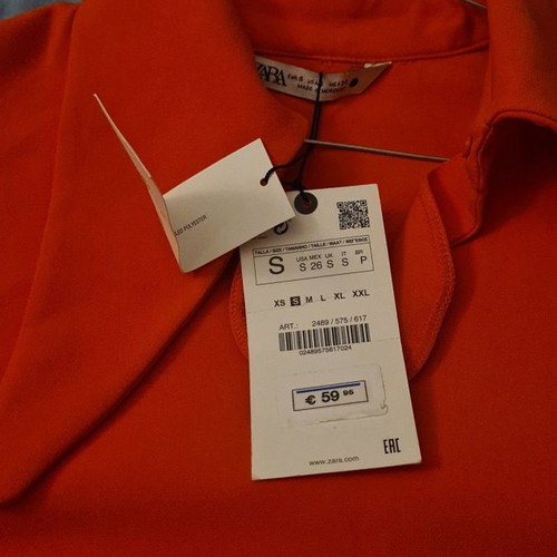 Zara dress orange new