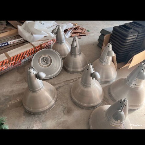 Industrial bells used, aluminum, pack of 8 for high-ceiling spaces