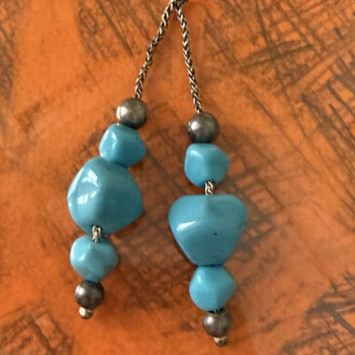 Silver Begleri with Chain and 925 Silver Beads like new