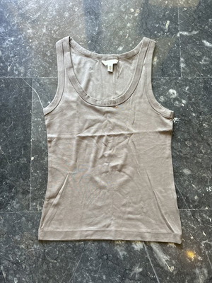 H&M sleeveless top size L like new, beige