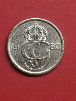 Sweden 10 Ore Coin 1980 used