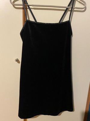Mini velvet dress like new, black