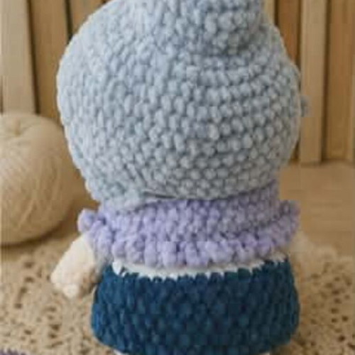 Amigurumi knitted grandmother doll new