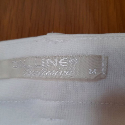 Woman's trousers white used, size M, elegant