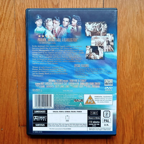 From Here to Eternity DVD μεταχειρισμένο με ελληνικούς υπότιτλους