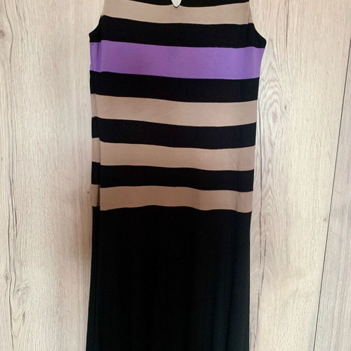 Viscose dress black and beige like new
