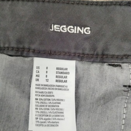 American Eagle pants like new, size US 8, black and gray