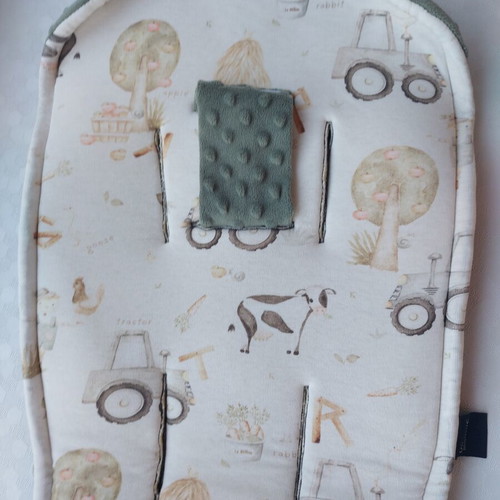 La Millou Farm stroller cover with organic cotton jersey