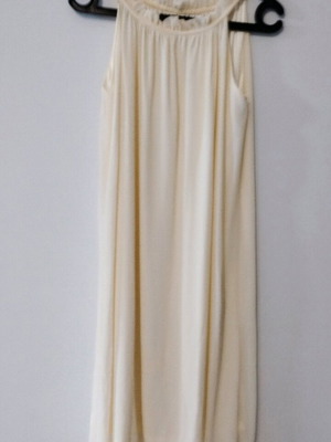 Abiye dress new beige made of viscose muslin