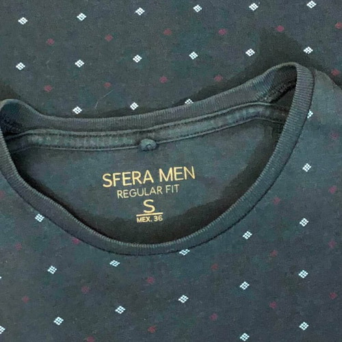 Μπλούζα SFERA MEN μεταχειρισμένη, μέγεθος S, πράσινη, 100% βαμβάκι