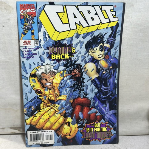 Marvel Cable #55 comic used, Domino's Back edition