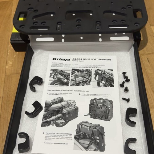 Kriega OS-32 full set with platforms, bottle holders and security straps