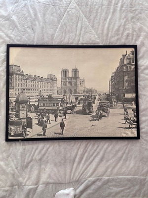 Notre Dame de Paris framed artwork like new