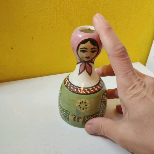 Ceramic vase used with folk costume for aromatic sticks
