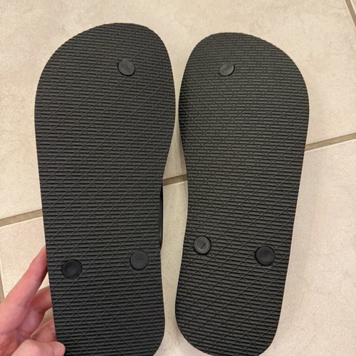 White beach flip flops new