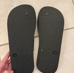 White beach flip flops new