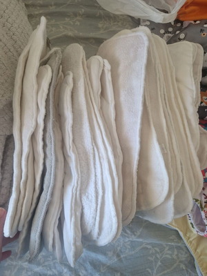 Fabric diapers and inserts like new